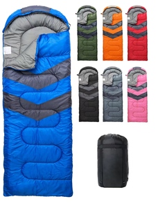 Sacos de Dormir para Adultos, para Clima Frío y Cálido, Ligeros, Compactos, Equipo Esencial para Acampar - Product Image 1