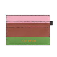 Genderfluid Rainbow Slim Doppelseitig bedruckter Kartenhalter Tragbarer Kreditkartenhalter aus PU-Leder für Männer und Frauen