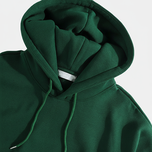 Sweats à capuche tendance pour hommes grandes tailles 100% coton uni Hiver Mode élégante avec cordon de serrage Respirant Décontracté 2025 - Product Image 1