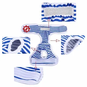 בגדי כלב ישיר במפעל בגדים ארבע עונות לחיות מחמד פסים כלב הסיטונאי - Product Image 6