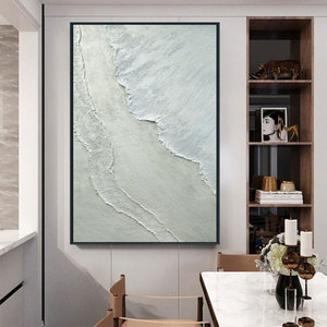 Opera d'Arte Originale: Dipinto a Olio Astratto 3D Oversize con Paesaggio Marino, Arte Moderna su <span class=keywords><strong>Tela</strong></span> Fatta a Mano, <span class=keywords><strong>Quadro</strong></span> di Lusso per Soggiorno - Product Image 5