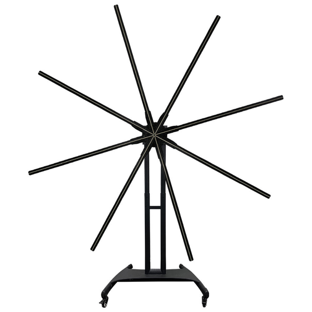100cm 150cm 180cm Big Size WIfi APP Control Splice Holograma Wall 4K Christmas 3D Hologram Display Projector Fan