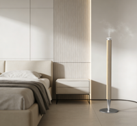 Diffuseur d'arômes portable de luxe en aluminium pour hôtel et maison, type tour, rechargeable sans fil, capacité 100 ml, garantie 1 an