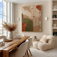 Peinture abstraite moderne à la spatule texturée, toile personnalisée sur mesure, grande taille pour salon, chambre à coucher, décoration murale d'hôtel