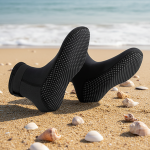 Calzini da Immersione 3MM per Uomo e Donna - <span class=keywords><strong>Scarpe</strong></span> da <span class=keywords><strong>Mare</strong></span> per Surf e Spiaggia, Calde, Antiscivolo, Antiforatura, Traspiranti, Resistenti al Freddo, Protezione per i Piedi - Product Image 2