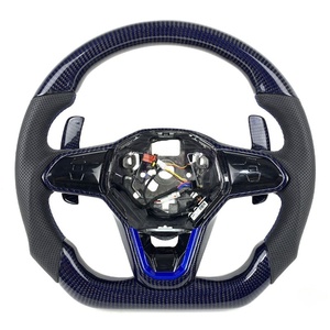 Volante Deportivo de Fibra de Carbono Forjado Real en Oferta para <span class=keywords><strong>Volkswagen</strong></span> MK8 Golf Gti Passat Teramont 2020-2024 - Product Image 6