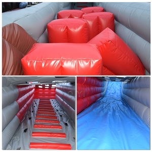 Parcours d'obstacles gonflable sur le thème des courses, avec toboggan et piste de course Monster Truck, pour enfants et adultes, location pour événements extérieurs et fêtes foraines - Product Image 6