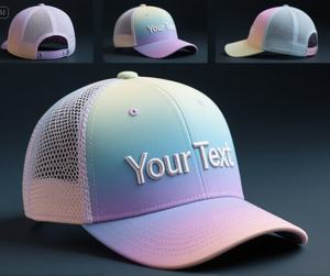 Personnalisé votre texte usine papa chapeaux Gorras 6 panneau chapeaux doux casquettes de baseball chapeau - Product Image 1