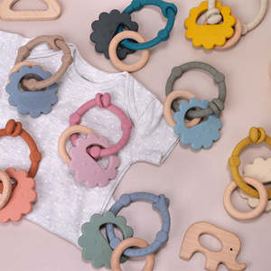 2026 Neuerscheinung Bebe Weicher <span class=keywords><strong>Baby</strong></span>-Beißring Spielzeug BPA-frei Lebensmittelechtes Silikon Weicher Beruhigender Kauartikel für Säuglinge Sensorisches Training - Product Image 1