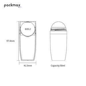 Custom 50ml PP Cylinder Roll-On Empty <b>Bottle</b> Refillable for Essential <b>Oil</b> & Cosmetic Fine Craftsmanship - Product Image 5