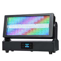 LF350 350W Projecteur Stroboscopique à Tête Mobile RVBW 3-en-1 LED pour Scène, Corps Entièrement en Aluminium Moulé Sous Pression, Contrôle DMX512/Activé par le Son, AC