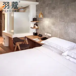 Bed Linen 100% Cotton Hotel Hotel White Sateen Bedding Custom White Hotel Bedding Set 800TC Hotel Luxury Bedding