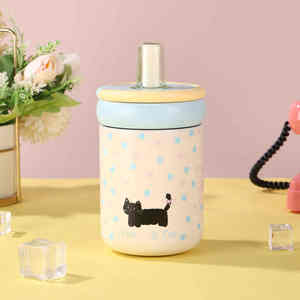 Termo de Acero Inoxidable con Diseño de Gatito Adorable, Aislamiento Térmico, Antiderrames y Ecológico - Product Image 3