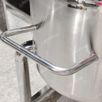Mélangeur Industriel Cuve de Mélange Machine à Savon Liquide Machine à Shampoing en Acier Inoxydable avec Chauffage 150 L Mélangeur Cosmétique