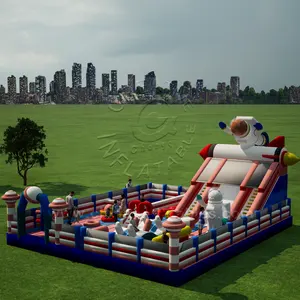 Parque temático inflável grande CQ Factory para crianças e adultos