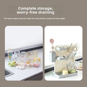 Scolapiatti Portatile in PC per <span class=keywords><strong>Biberon</strong></span> e Tazze, con Griglia di Drenaggio Rimovibile - Product Image 1