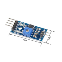 Sensor pendeteksi kelembaban tanah sensitivitas tinggi, modul deteksi higrometer tanah LM393 untuk sistem penyiraman otomatis 3.3V-5V