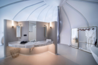 Tentes de glamping de luxe en forme d'escargot Hôtel Pvdf Tente de traction Structure à membrane Architecture Shell Cottage Camping House