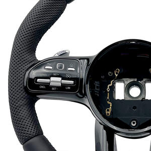 Volant Modifié Personnalisé SOON TODA en Cuir avec Poignée Black Label et Perforations Complètes pour Mercedes Benz GLC E S CLS <span class=keywords><strong>AMG</strong></span> - Product Image 2