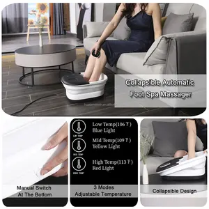 Amazon Schlussverkauf faltbare Fuß-Spa-Bade-Massagegerät mit Sauerstoff-Blasen und Vollwalzen Massagegerät Pediküre-Stein - Product Image 5