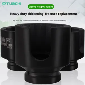 Extracteur pneumatique à tête sphérique, dévissage horizontal, outil de réparation de manchon de démontage de cage de camion lourd, en acier chromoly - Product Image 1