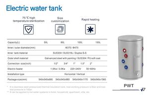 Système de chauffage solaire thermique écologique 300 litres avec réservoir tampon à double revêtement émaillé haute résistance à la pression - Product Image 4