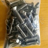 Perno de titanio de cabeza plana Allen 1/2-20 pulgadas x 2.0 de longitud, perno cónico avellanado para bieletas de dirección, autos de carreras