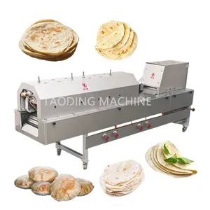 Çok fonksiyonlu lübnan pita ekmek makineleri pnuematic chapati makinesi mısır tortilla şekillendirme gözleme makinesi kavisli