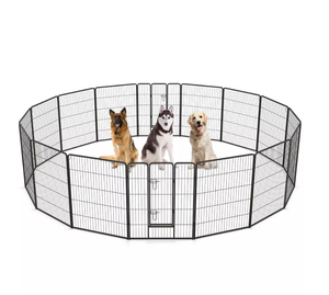 Gabbia per Cani con Telaio in Ferro Zincato e Finitura Verniciata a Polvere, Sicura per Interni ed Esterni, Facile da Montare per Animali di Piccola Taglia - Product Image 4