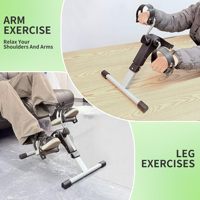 Bicicleta Plegable para Debajo del Escritorio, Entrenador de Brazos y Piernas, Equipo de Fitness, Mini Bicicleta Estática para Interiores, para Personas Mayores
