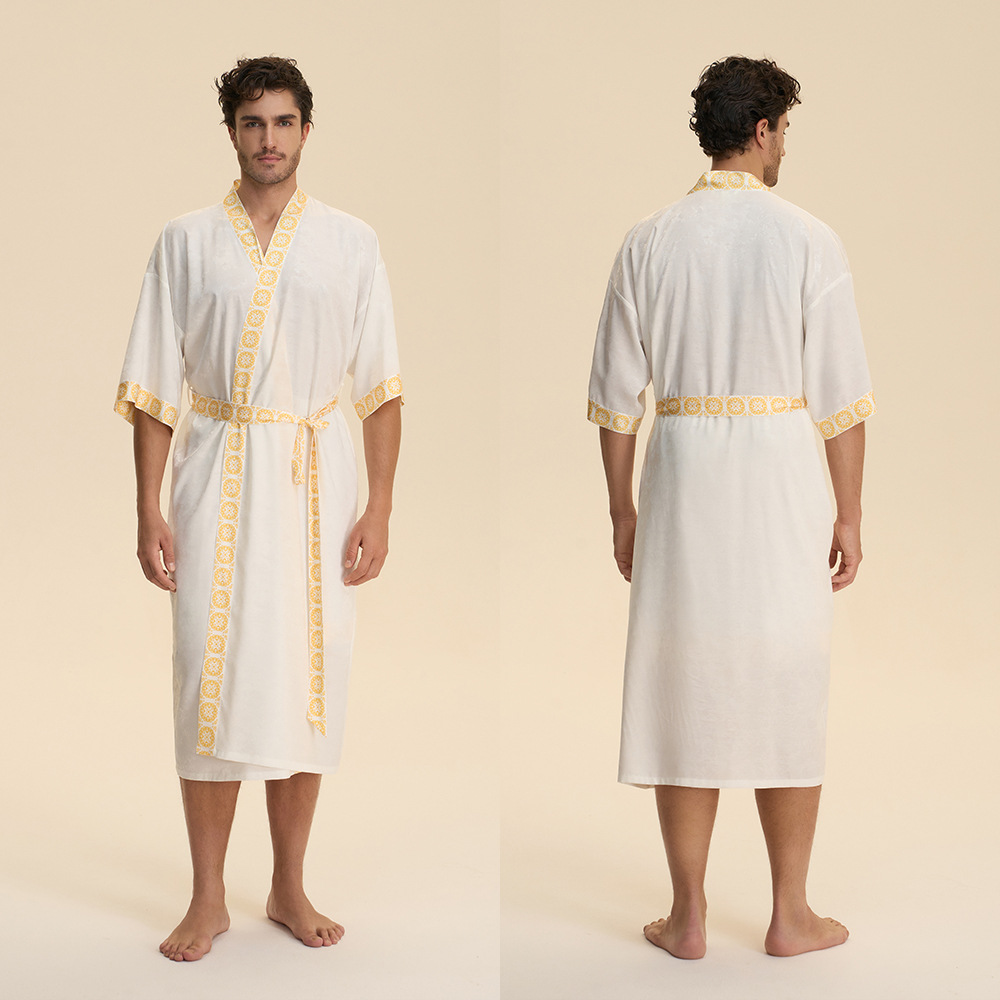 Men's, White (Single Robe)