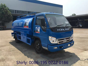 FORLAND 4x2 Camión de transporte de leche de alta calidad 5000 litros Camión cisterna de lácteos Transmisión manual Nueva condición Precio bajo para la venta - Product Image 6