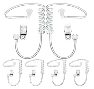 Auricular Agente Auricular Traje Prop Auricular Auriculares Reemplazo a presión Tubo acústico para auriculares de audio de radio de 2 vías - Product Image 1