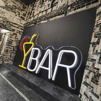 Enseigne néon LED personnalisée pour entreprise, 7 mm, acrylique brillant, éclairage BAR, publicité pour entreprises, clubs, parcs, taxis, voitures, multicolore, IPX3