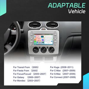 Podofo 4+64G 7'' Android Car Radio Wireless Carplay/Android Auto GPS WiFi RDS for Ford/Transit/Fiesta/Focus/Galaxy/Mondeo/Fusion - Product Image 4