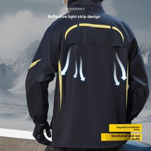 Juego de chubasquero de dos piezas para motocicleta y patinete eléctrico para hombres adecuado para proteger a los ciclistas <span class=keywords><strong>contra</strong></span> el viento y el agua - Product Image 5