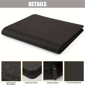 9 tasche in pelle sintetica Premium per <span class=keywords><strong>carte</strong></span> 288 a caricamento dall'alto, album di <span class=keywords><strong>carte</strong></span> collezionabili con cerniera e collezionista di <span class=keywords><strong>carte</strong></span> collezionabili - Product Image 4