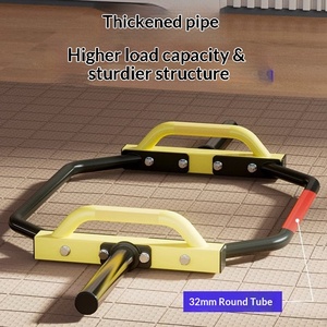Barra hexagonal de acero para pesas, soporte para barra, tubo de acero engrosado antideslizante para gimnasio, fitness, ejercicio de caminata de agricultor - Product Image 2