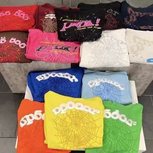 เสื้อฮู้ดลายกราฟิกใยแมงมุมที่สะดุดตา |   เสื้อฮิปฮอปสตรีทแวร์โอเวอร์ไซส์คุณภาพสูง สไตล์วายทูเค กำลังฮิต สำหรับผู้ชายและผู้หญิง - Product Image 4