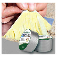 Pegamento de Sellado Impermeable Superfuerte para Reparación de Techos, Lámina de Aluminio Autoadhesiva Reflectante de una Sola Cara