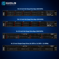 Servidor Rack Original ThinkSystem SR250 V3 1U, Formato PCIe 5.0, Alto Desempenho para Computação em Nuvem Empresarial Usado