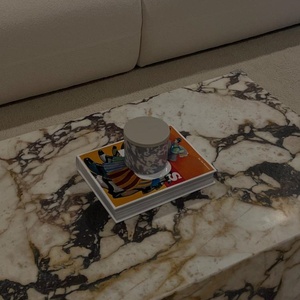 SH đá Đá đồ nội thất Bàn cà phê đá cẩm thạch thấp phòng khách sang trọng tự nhiên tùy chỉnh calacatta Viola đá cẩm thạch plinth Bàn cà phê - Product Image 5