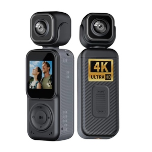 Lensa ganda FHD 4K helm olahraga, kamera bodi Mini portabel dan serbaguna kecil ringan untuk perjalanan Vlog - Product Image 1