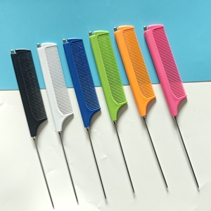 Peigne à cheveux en plastique contractable imperméable à l'eau, prix d'usine, gain de place, manche en acier inoxydable, ensemble de peignes <span class=keywords><strong>pour</strong></span> cheveux volumineux <span class=keywords><strong>pour</strong></span> femmes - Product Image 1