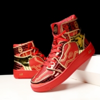 Chaussures décontractées pour hommes : tendance, uniques, brillantes, montantes, à semelle épaisse et personnalisées, style sport décontracté