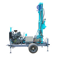 Plate-forme de forage de puits d'eau à trou profond de 200m 300m avec pompe à boue pour équipements de machine de forage souterrain du Congo Chili