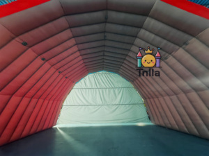 Castillo Inflable Deportivo con Entrada y Ventilador Rojo, Material de PVC Gigante, Tamaño Personalizado, para Eventos, Presentaciones de Equipos, Promoción Empresarial - Product Image 4