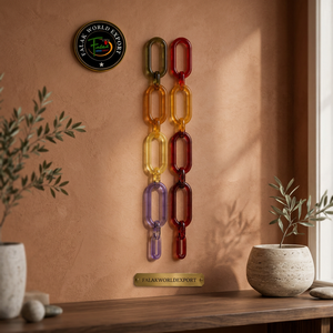 Décorations murales modernes en résine acrylique haut de gamme, ornements suspendus en résine pour la décoration intérieure, prêts pour le festival Diwali - Product Image 1