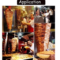 Machine à shawarma électrique commerciale, machine à griller le shawarma à vendre
