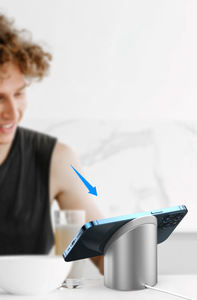 Support de chargeur Portable pour tableau de bord, station de charge en alliage d'aluminium Silicone pour <span class=keywords><strong>Magsafe</strong></span>, - Product Image 6